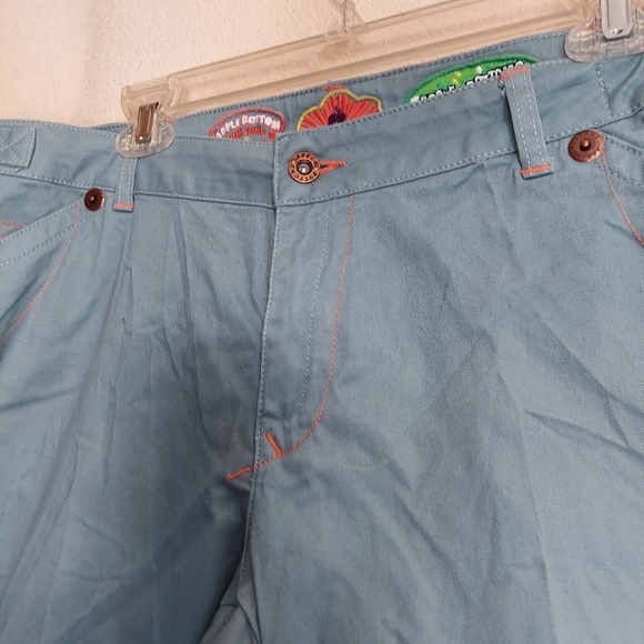 Apple bottoms embroidered demin capri size 17-18 nwt - Picture 5 of 11